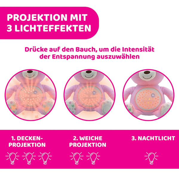 Chicco - First Dreams Baby Bär, rosa