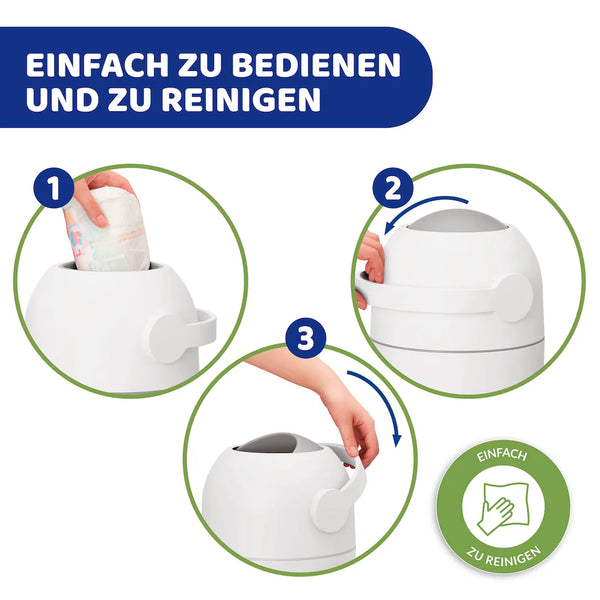 Chicco Windeleimer Odour Off weiß