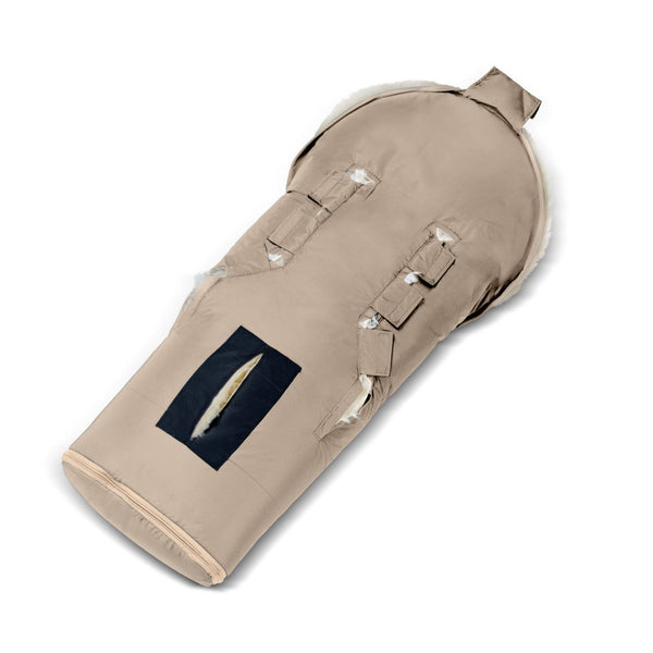 Lammfell Fußsack Bad Gastein Beige