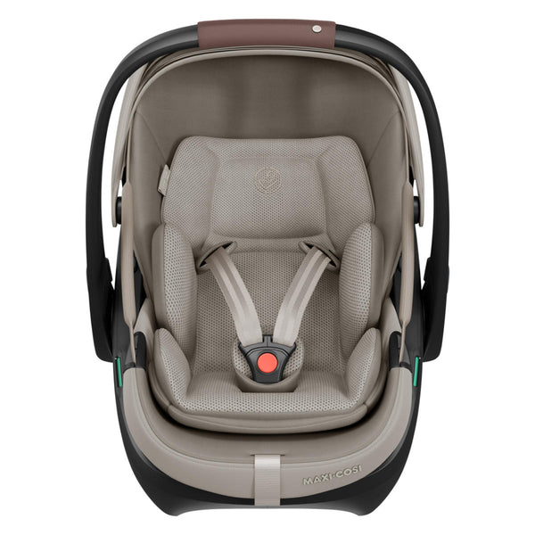 Maxi Cosi Coral Slide Pro i-Size Babyschale Sapphire Sand + Family Fix Slide Pro