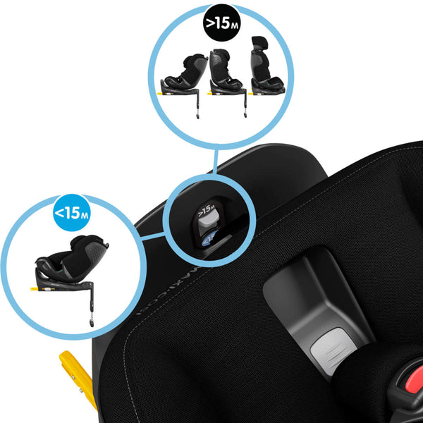 Maxi Cosi Emerald 360 Pro Kindersitz (0-12 Jahre) Authnetic Black