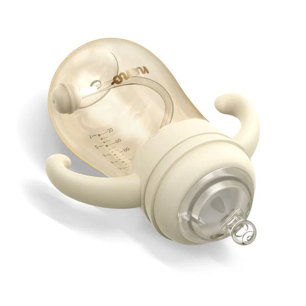 Neno Mio Trink- und Saugflasche, Creme, ab 6 Monaten, 300 ml