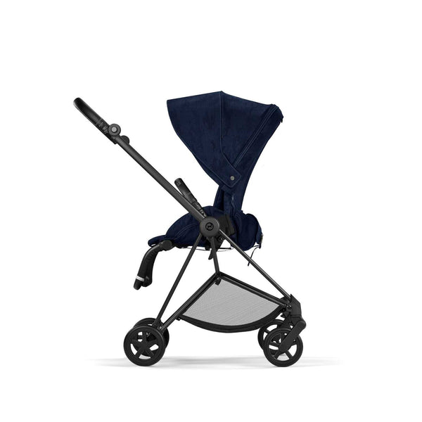 Cybex Mios Gestell (Matt Black) / Sitzbezug (Rebellious Luxury Denim Blue)