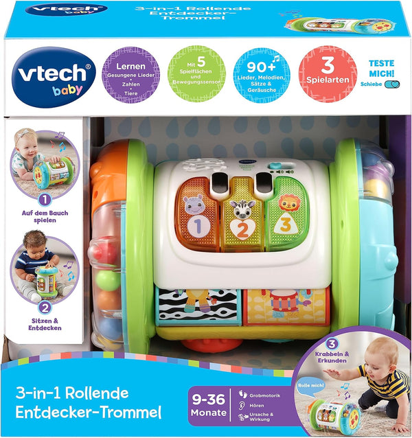 Vtech 3-in-1 Rollende Entdecker Trommel