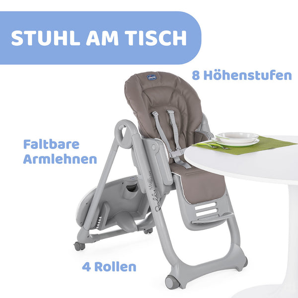Chicco Hochstuhl Meraviglia Buche/White 4in1