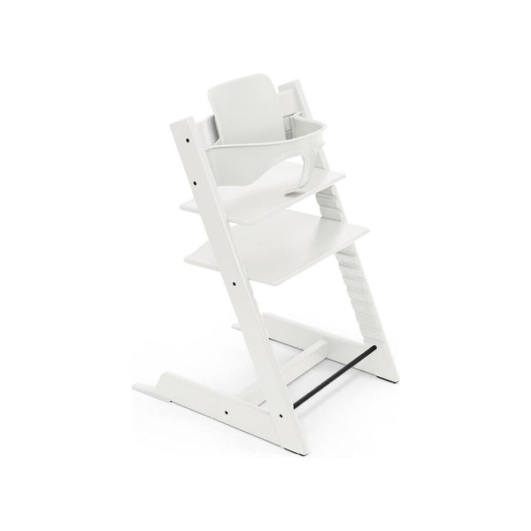 Stokke Tripp Trapp White + BabySet + Cushion Silver OCS
