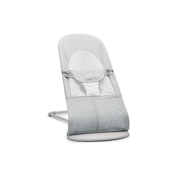 BabyBjörn Babywippe Balance Soft, Netzstoff, Silber/Weiß