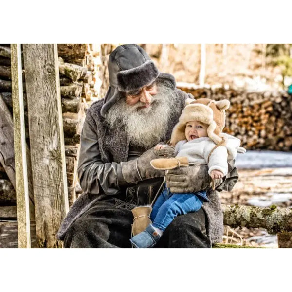 Fellhof Babyfäusterl Maxi Blaugrau