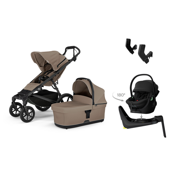 Thule Urban Glide 4 Black Tinted Taupe 5in1 Set