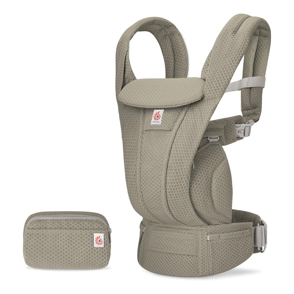 Omni Deluxe Babytrage Soft Olive Mesh