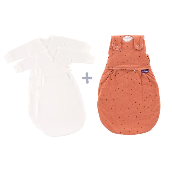 Träumeland LIEBMICH Schlafsack Set Moon rost, Größe 50/56