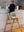 KAOS Klapp Hochstuhl aus Holz, klappbar Oak Black