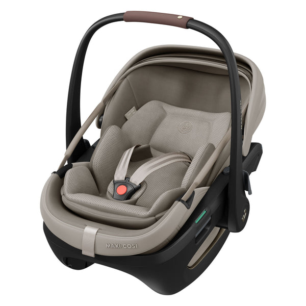 Maxi Cosi Coral Slide Pro i-Size Babyschale Sapphire Sand + Family Fix Slide Pro