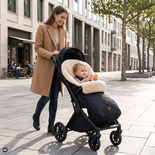 Fillikid Winterfußsack Vegan Comfort schwarz