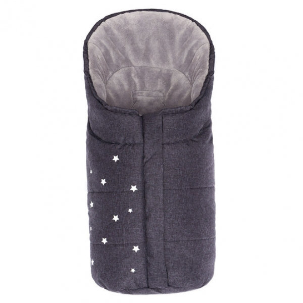 Winterfußsack für Babyschale Askja melange Dunkelgrau