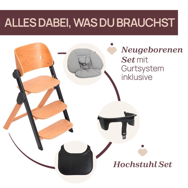 Chicco Hochstuhl Meraviglia Buche/Black 4in1