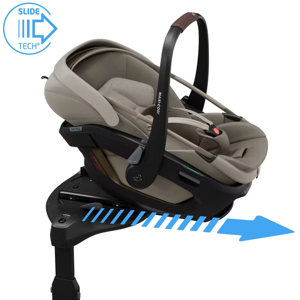 Maxi Cosi Coral Slide Pro i-Size Babyschale Sapphire Sand