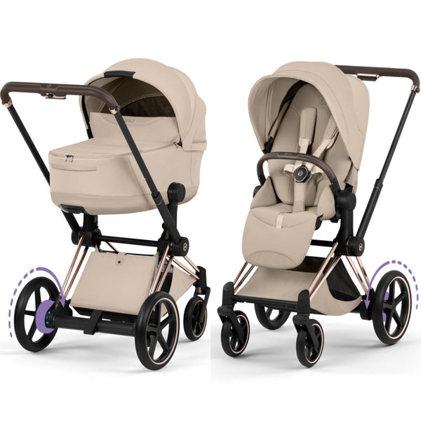 Cybex E-Priam 5.0 Style Rosegold / Cozy Beige