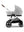 Cybex Gazelle S (Silber Rahmen)Stone Grey