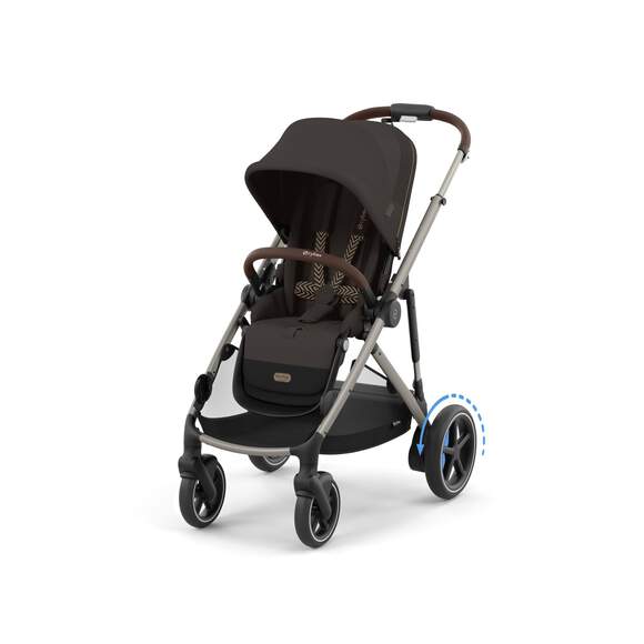 Cybex e-Gazelle S (Taupe Rahmen) Chocolate Brown + Wanne