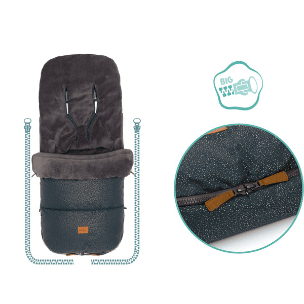 Fußsack Kinley galaxy grau