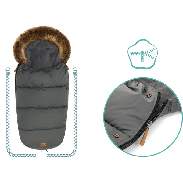 Fußsack Manaslu Grau