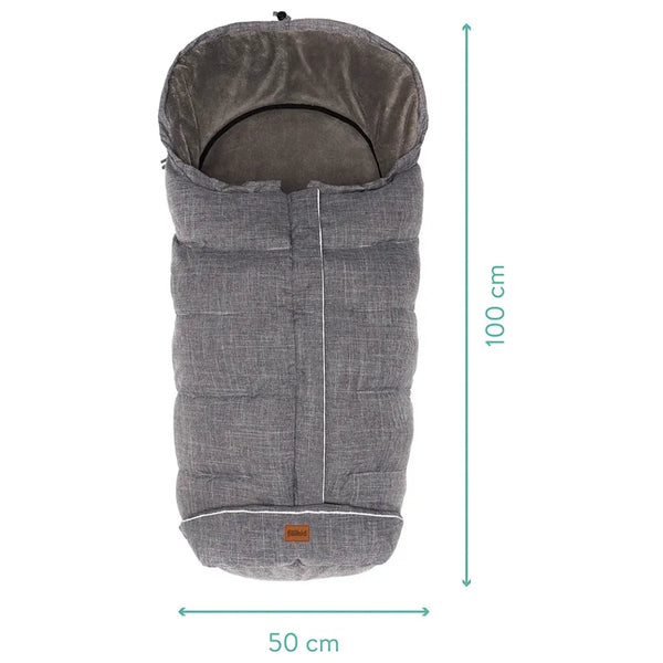 Fußsack KIBO in Grau melange