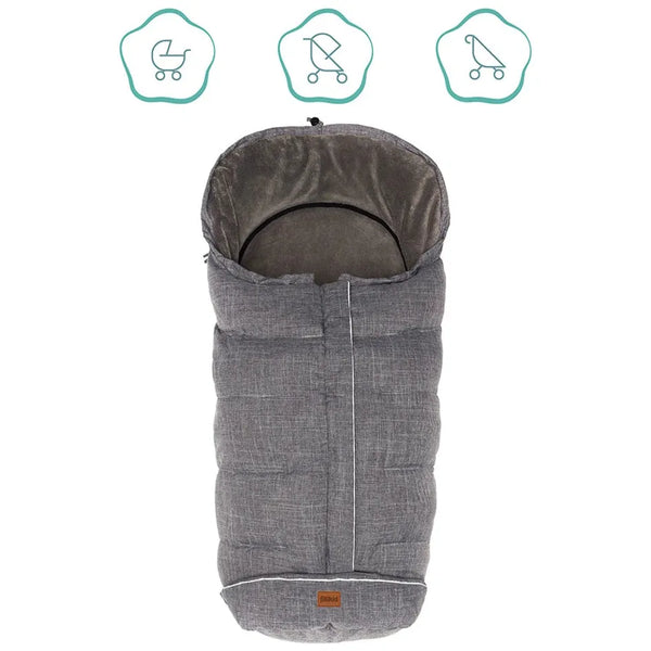 Fußsack KIBO in Grau melange