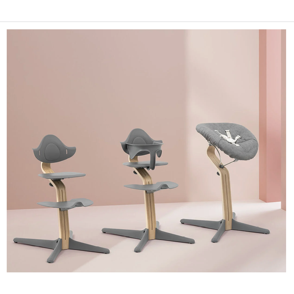 Stokke® Nomi® Stuhl Natural / Grey + Babyset gratis