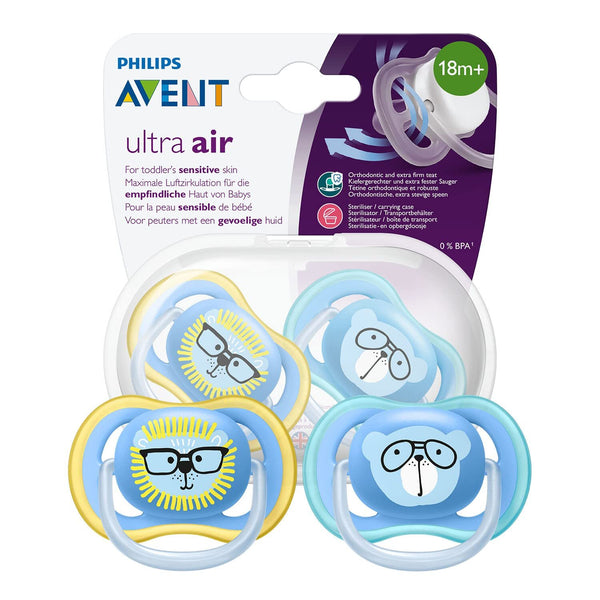 Philips Avent Schnuller Ultra Air 18m+ Löwe & Bär